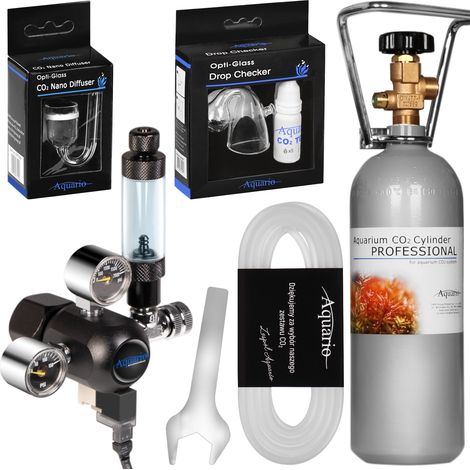 Acquario Professional 2.0 - Kit CO2 con elettrovalvola + bombola da 2 litri (1/5)