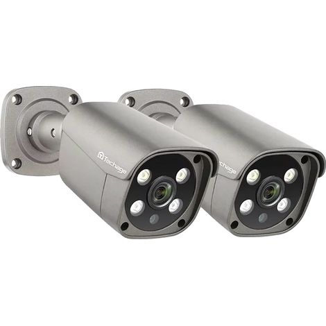 Caméra de sécurité, résolution 8MP, capacité de vision nocturne, 2pc 5MP Caméra (1/2)
