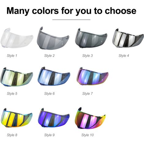 Eosnow Visière de casque de remplacement pour AGV K1 K3SV K5, lentille de pare-vent complète pour moto