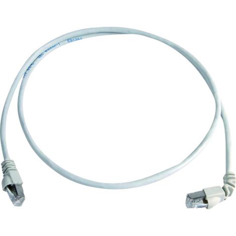 Telegärtner 100008023 RJ45 Patchkabel CAT 6a S/FTP 1.00 m Weiß Flammwidrig, Halogenfrei 1 St.