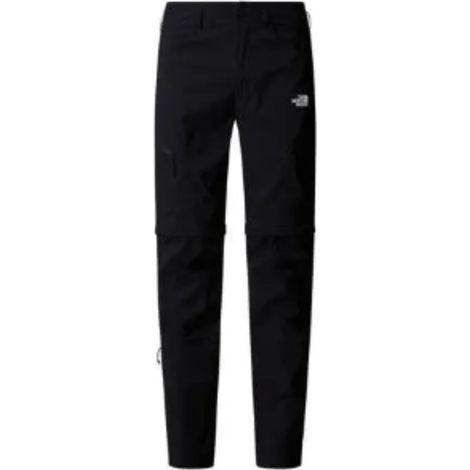 Pantalones convertibles The North Face Exploration para hombre, corte recto y ajustado, color negro talla: l