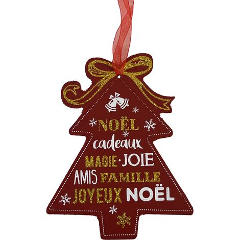 Décoration de sapin à suspendre en bois (1/2)