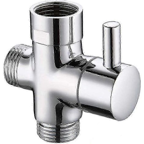 Robinet inverseur de douche en laiton G12 pouces avec joint, compatible avec un bras de douche à trois voies. (1/5)