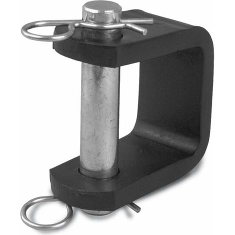 Chape d'attelage à souder 108 x 60 mm – Compatible remorques – Épaisseur 10 mm – Goupilles de sécurité incluses – Installation robuste (1/2)