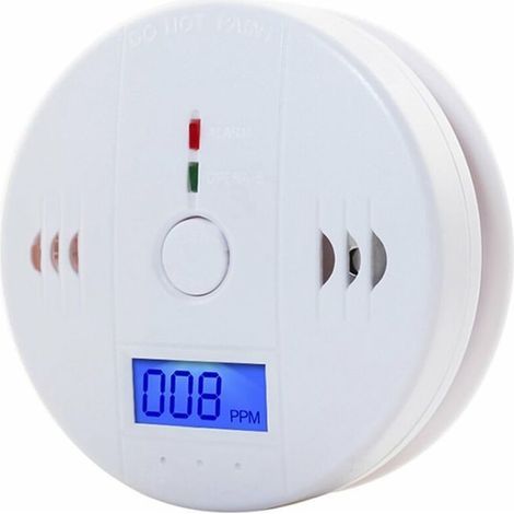 Détecteur,monoxyde,carbone,-,alarme,85dB,,sirène,indépendante,,alerte,copoison (1/5)