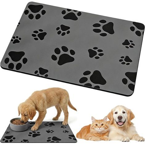 Futtermatte, Oberfläche aus Kieselgur, rutschfeste Gummibasis, für Hunde und Katzen (1/5)