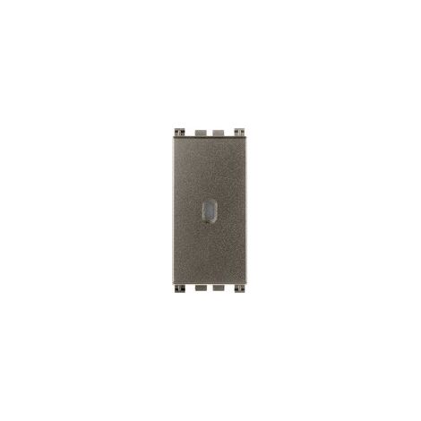 Deviatore unipolare assiale illuminabile 10A VIMAR Arkè Metal 19104.M