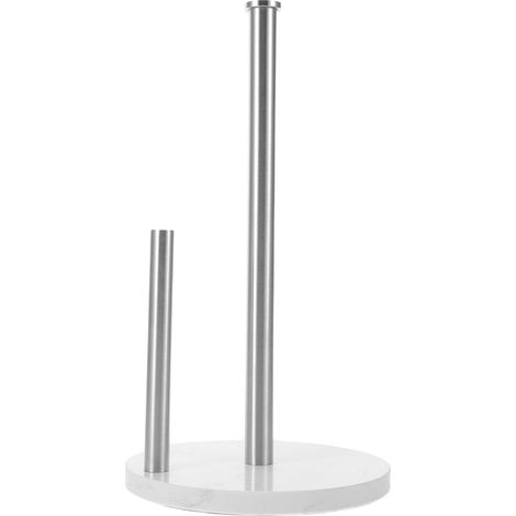 Porte-rouleau Zerodeko avec base lourde, en marbre et acier (1/5)