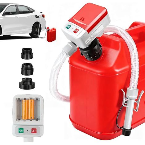 Bomba de combustible eléctrica para bidón con apagado automático, bomba de succión de aceite para gasolina, diésel, bomba de trasvase de aceite, bomba de diésel portátil para coche (1/5)