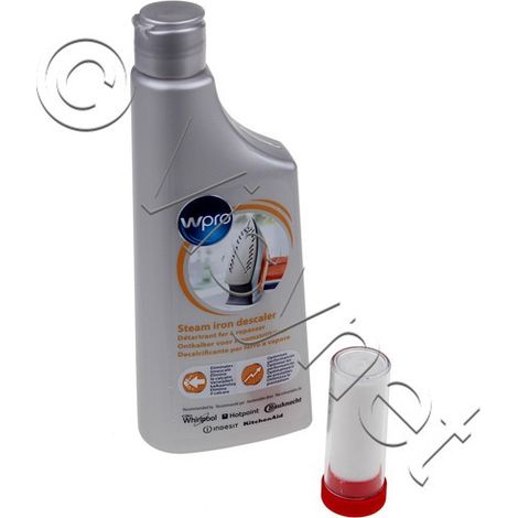 Kit d’entretien fer à repasser/ centrale vapeur (détartrant 250 ml + 1 stick), compatible Whirpool - 484000008733 (1/2)