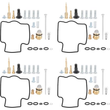Kit di riparazione carburatore per Kawasaki ZX750 Ninja ZX7R 1996-2003 – 4 set di parti in metallo e gomma – Installazione semplice – Crezuo (1/5)