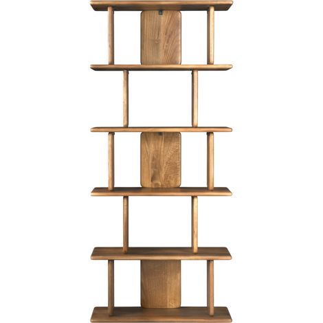 Étagère en bois massif H180cm - Bois clair - Batam (1/5)