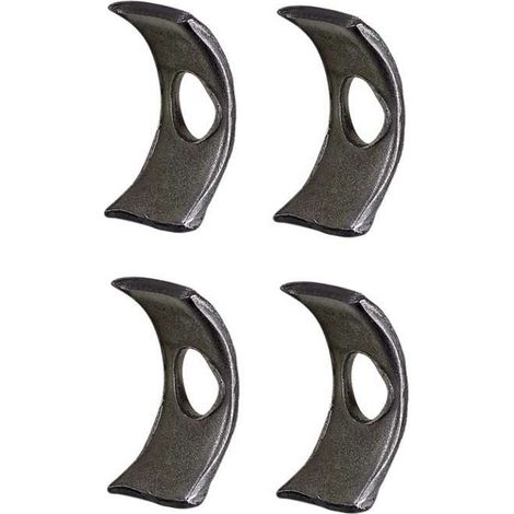 Cyclingcolors – Lot de 4 étriers fermés en acier 38mm – Trou pour vis 7mm/8mm – Ferrure vintage rustique pour meubles anciens – Assemblage optimal