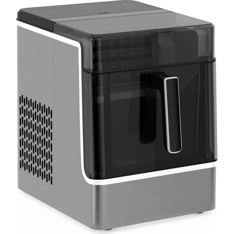 Klarstein Ice Lux - Macchina del ghiaccio  Acciaio inossidabile  23 kg/24 ore  Autopulente
