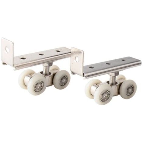 Set di 2 rulli per porte scorrevoli, armadi, guardaroba, credenze, finestre (1/4)