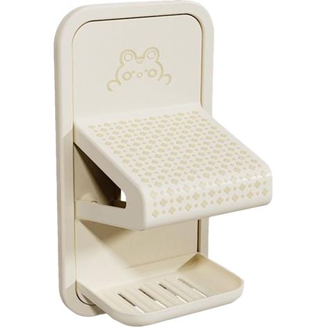 Repose-Pied Douche Rasage Plateau marche sans perçage accessoires salle de Pour Le Rasage Des Jambes Sous La Douche Finition Verre Marbre Métal Acrylique Seniors, Adultes, , Maison, Hôtel (1/5)