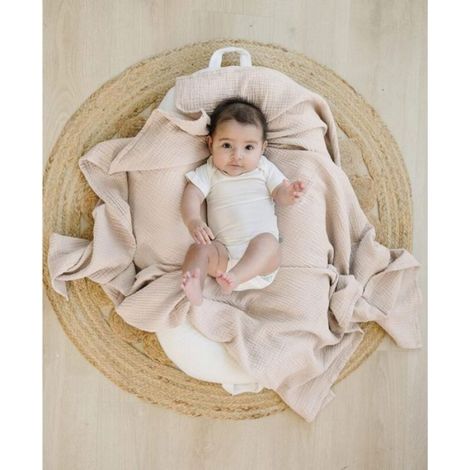 Couverture Emmaillotage - Mousseline 100% Coton - 120x120 cm - Pour Nouveau-Né - Lot de 3 (1/3)