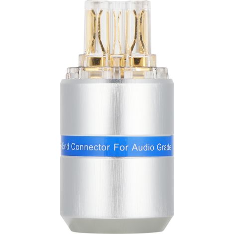 Prise Audio Monosaudio en Cuivre Pur avec Placage Or 24K - Connecteur HiFi Femelle 100-250V F107G