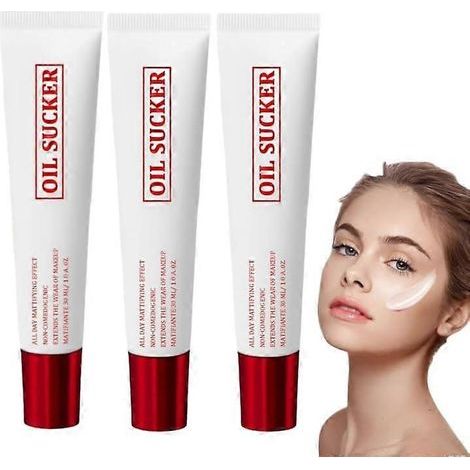 Oil Sucker, Extreme Mattifying Alkaline Primer, Waterproof and Sweatproof Matte Primer, Long-lasting Oil Absorbing Primer Makeup for All Skin Types (1/5)