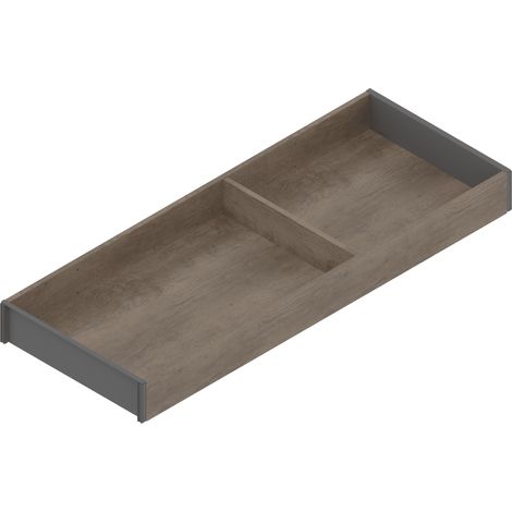 Blum Ambia Line Schubladeneinsatz breit mit 1 Querteiler - Schubkasteneinsatz NL550mm, B200mm, Nebraska Eiche (1/2)