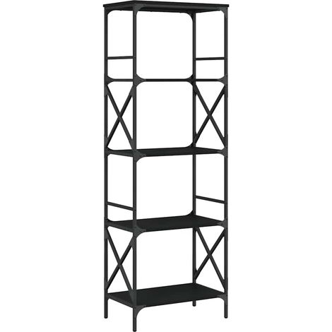 Maison Exclusive - Bücherregal 5 Böden Schwarz 59x35x171 cm Holzw
