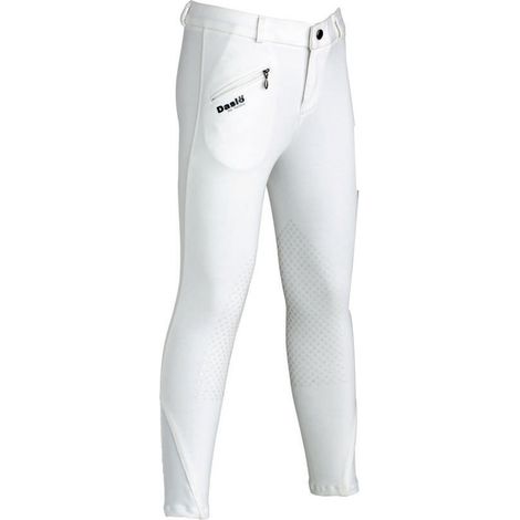 16 anni, Beige 02: Pantaloni equitazione bambina Daslo  grip ginocchio 4 stagioni peso 300g