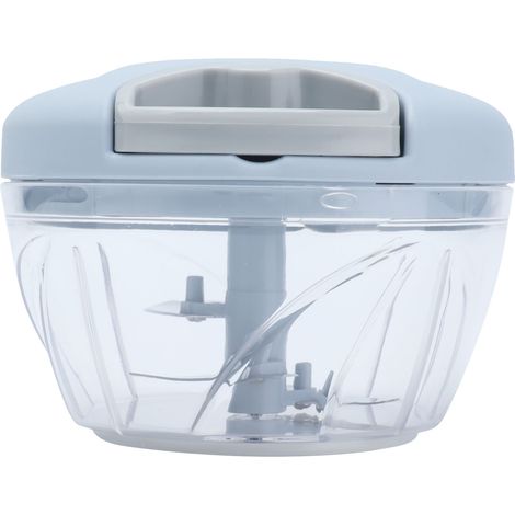 Hachoir Manuel 500ml à Cordon pour Légumes et Viande, Gadget de Cuisine Bleu (1/5)
