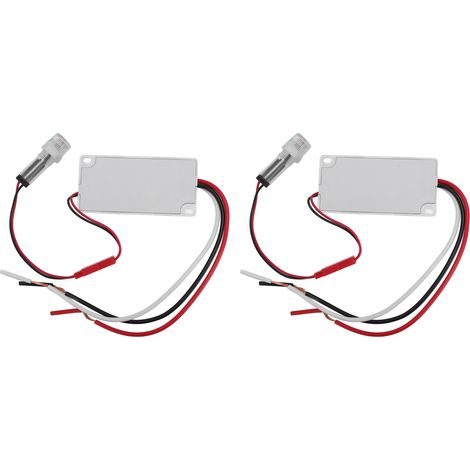 Interrupteur photoélectrique automatique du crépuscule à l'aube, 2 pièces, capteur de contrôle de la lumière, avec sonde, pour lampadaire Fluorescent LED, DC12V