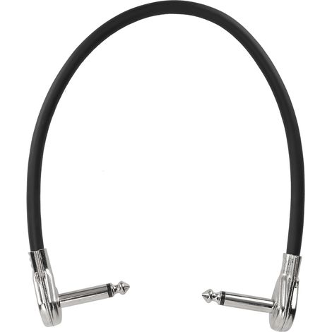 Câble Guitare Basse Pédale Effets Angle Droit 6.35mm 30cm JORINDO JD6226 (1/5)