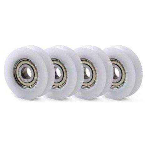 10 Stück U Nylon Kunststoff integrierte 608 Rillenkugellager 8 30 10 mm Führungsrolle (1/4)