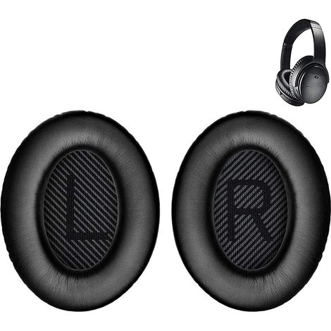 Coussinets de rechange de qualité supérieure pour casques audio, compatibles avec les casques supra-auriculaires (noirs) (1/3)