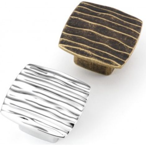 Poignée Rough 6150 - talla Etain rustique. 42x42mm. 25mm. 24x24mm.