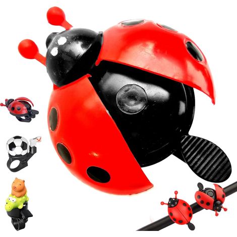 Sonnette de vélo avec lumières RVB, Sonnette De Vélo, Mini Cloche De Vélo, Sonnette De Guidon De Vélo Sonnette De Sécurité avec Un Son Fort Et Clair pour Filles Garcons Vélo (1/5)