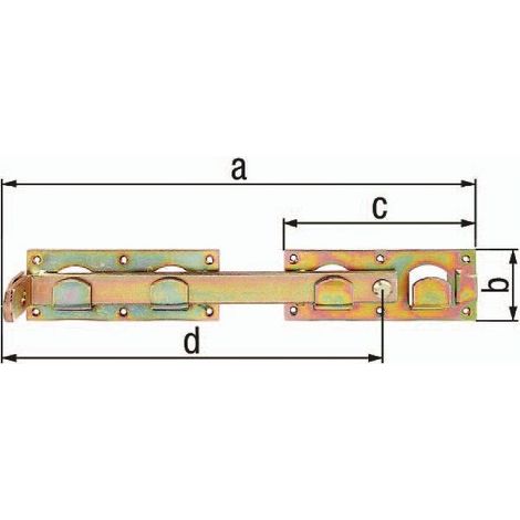 Doppeltorüberwurf L/R verwendbar 423x70x180x333mm dickschichtpassiviert GAH
