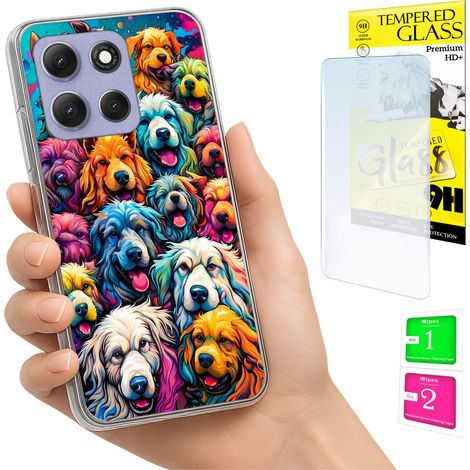 Funda para Motorola Moto G86 Power Photo Case Back Psy + cristal 9H (1/5)