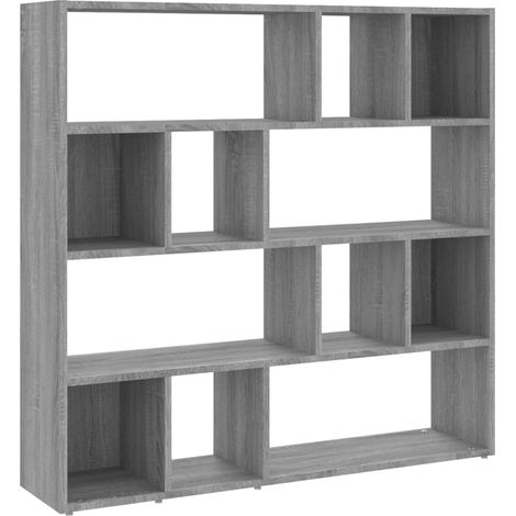 Maison Exclusive - Bücherregal/Raumteiler Grau Sonoma 105x24x102
