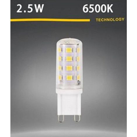 TrAdE Shop Traesio - Lampadina Led G9 Spotlight 2.5w Tubolare Luce Calda Fredda Naturale 250lm G9-2.5w - -Bianco Freddo -