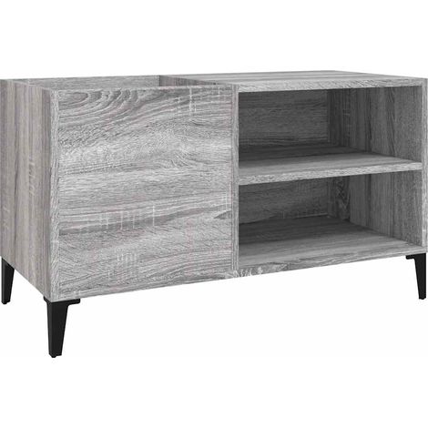 Maison Exclusive - Mobile Porta DiscGrigio Sonoma 84,5x38x48 Legno Multistrato