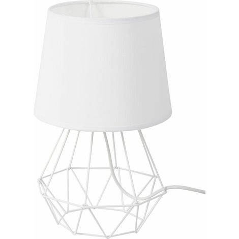 Lámpara de mesa nocturna Diamond blanca (1/5)