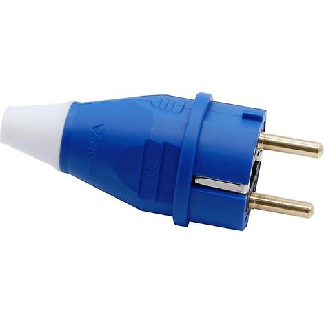 Connecteur électronique étanche IP54 à 2 broches mâle/femelle, recâblable, prise européenne (1/5)