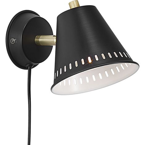 Applique murale PINE  Métal Noir, H.13.5 - IP20 - GU10 /Nordlux Intérieur