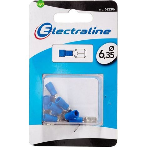 Clip maschio blu D6.35mm - 10P (1/2)