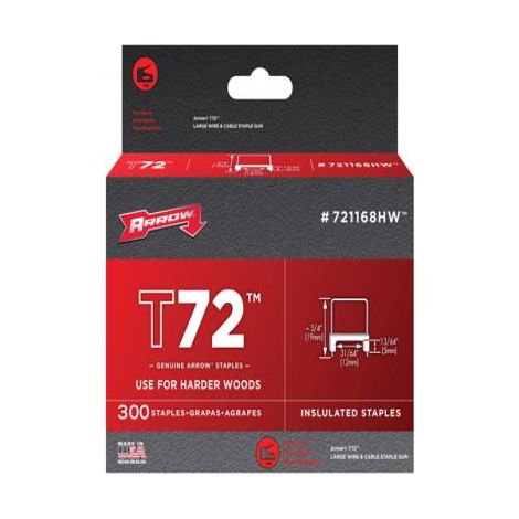 T72 Insulated Staples Box 300 5mm X 12mm