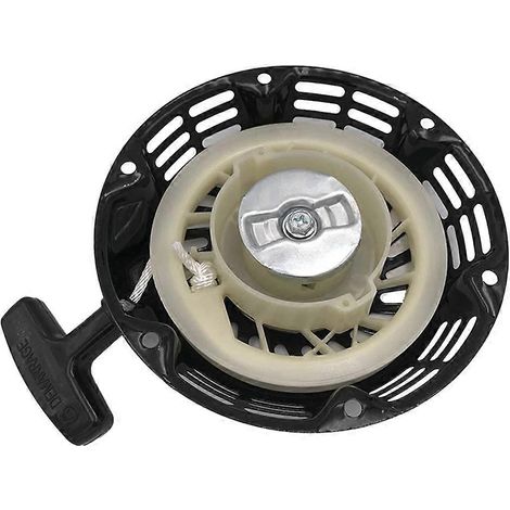 Lanceur à rappel automatique noir compatible avec les débroussailleuses et tronçonneuses Honda GX160 et GX200 de 5,5 et 6,5 CV - SFYGV (1/5)