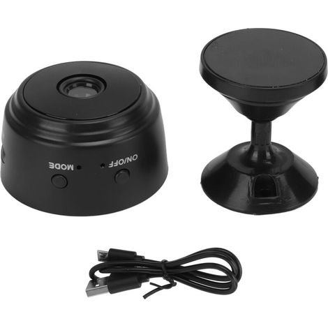 Caméra de Surveillance WiFi Sans Fil, Vision Nocturne Intelligente, ABS, Surveillance IP à Distance pour la Maison