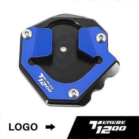 Motorradzubehör: Seitenständer-Verlängerung mit Fußstütze für Yamaha XT1200Z Super Tenere (2014) – Blau (1/5)