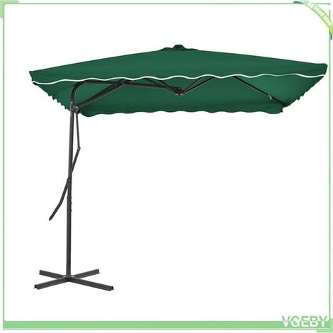 Parasol d'extérieur - FAFEICY - 44881 - 250x250 cm - Mât acier - Pivot 360° (1/5)