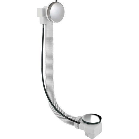 Sapho Senator - Set da bagno con bovden, lunghezza 700 mm, tappo 72 mm, acciaio inox VR117028