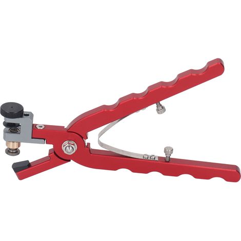 Pince perforatrice ergonomique pour bracelets de montre et ceintures en cuir, en alliage d'aluminium, pour un gain de temps et d'efforts (1/5)