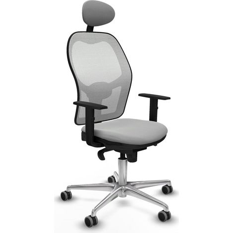 Piqueras y Crespo Silla Jorquera gris claro ergonómica